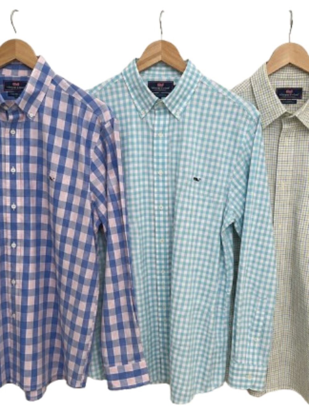 UNTUCKit Men's Button Down Shirt Bundle 3 Pack Size Large Plaid Check Cotton